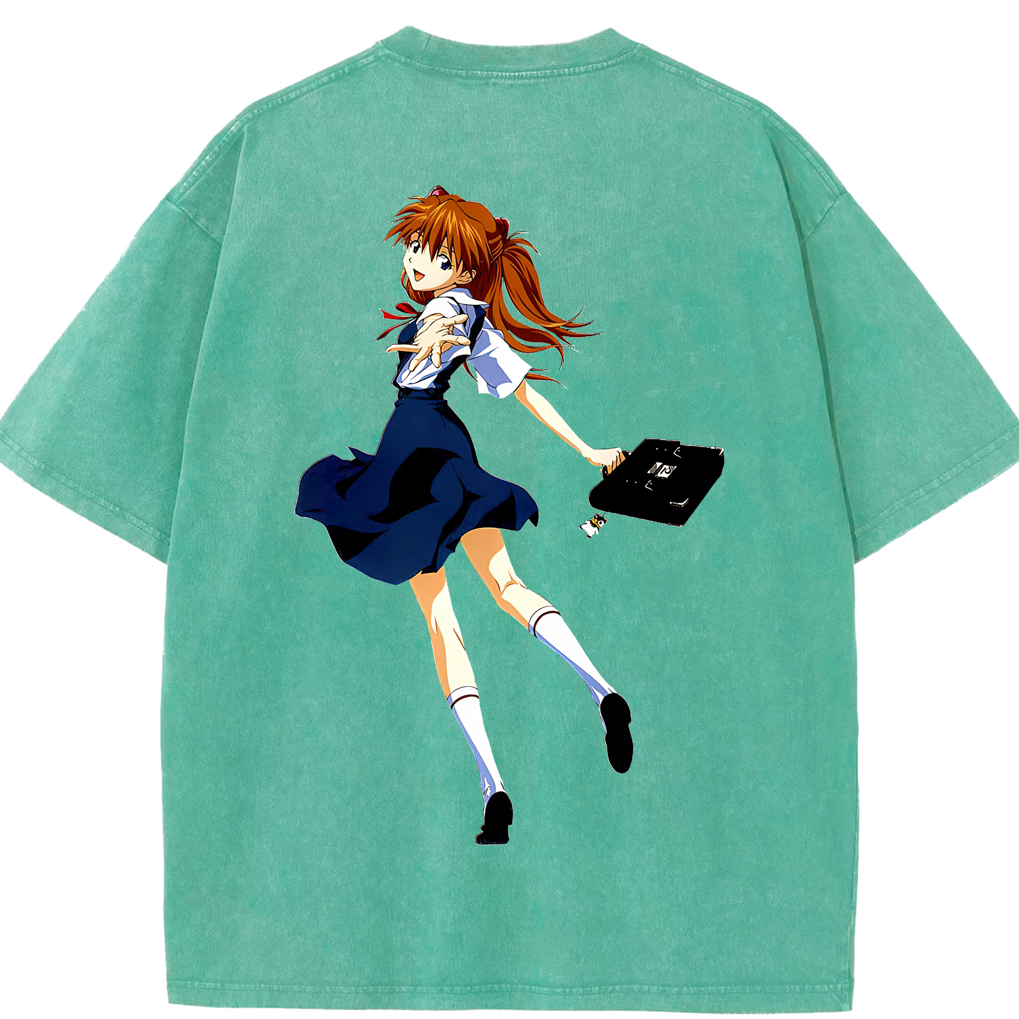 （画像用） EVA 新世紀エヴァンゲリオン 綿100% ヴィンテージ風 半袖Tシャツ（背面プリント）